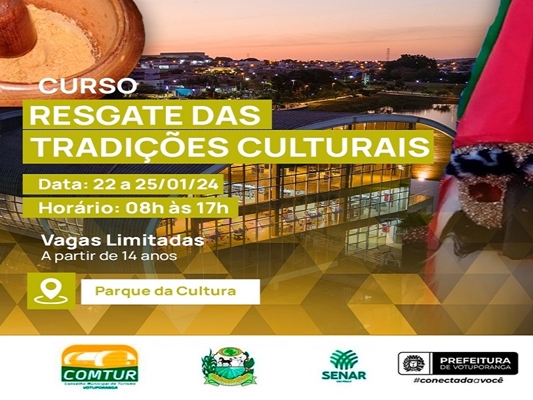 Temporada de cursos culturais gratuitos da Prefeitura