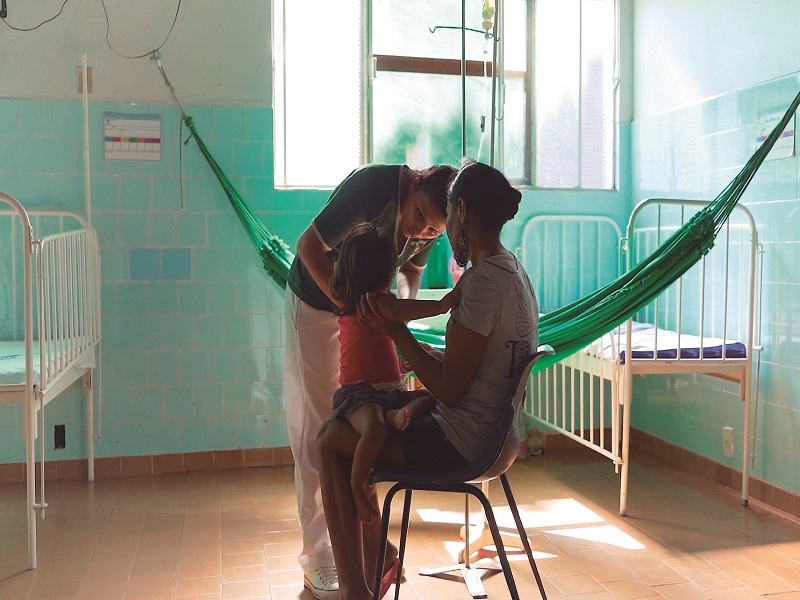 Atendimento pediátrico no Hospital Bom Pastor