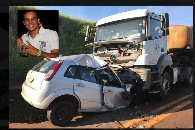 JOVEM MORRE EM ACIDENTE PERTO DE RUBINÉIA