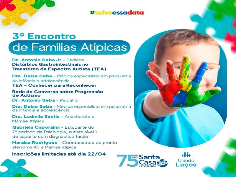 Santa Casa realiza 3º Encontro de Famílias Atípicas