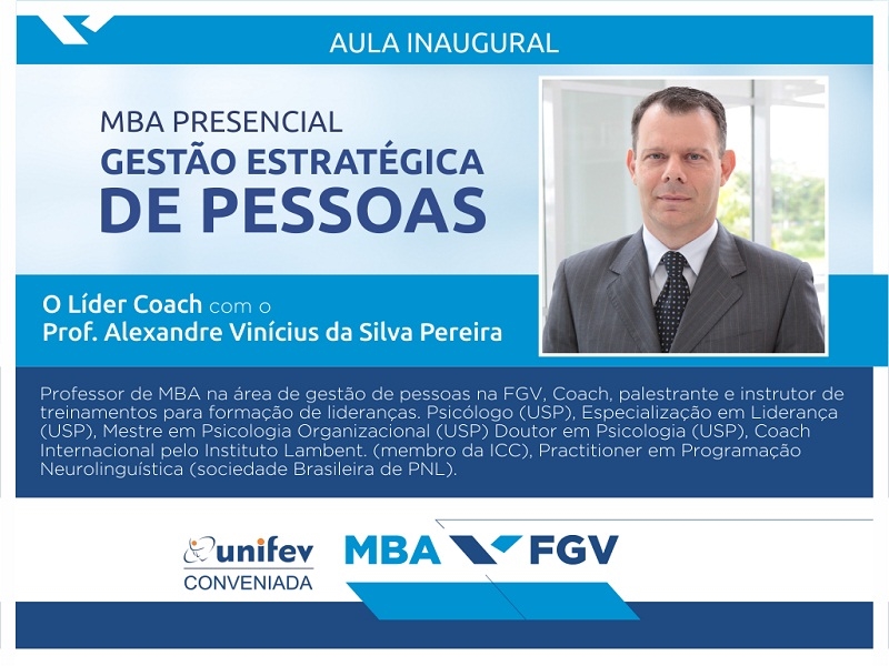Aula Unifev/FGV começa nesta quinta-feira