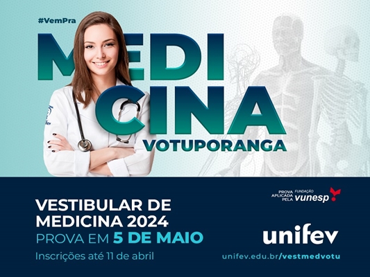 Unifev está com inscrições abertas para o Vestibular de Medicina