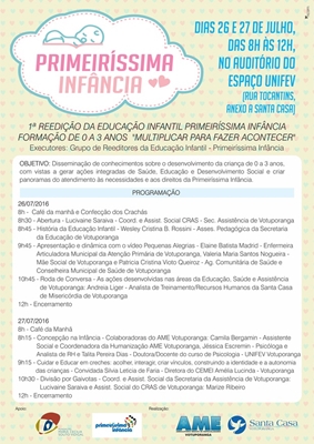 Primeiríssima Infância promove conhecimento em Votuporanga
