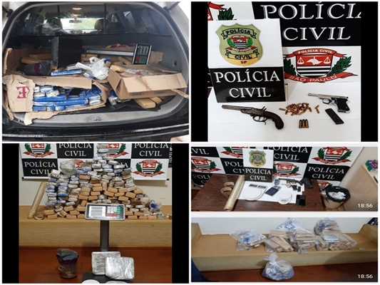 DISE DE VOTUPORANGA PRENDE 2 COM 100 KG DE MACONHA E HAXIXE 