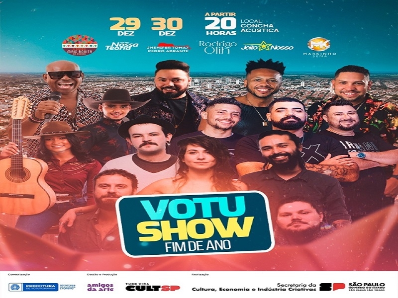 Votu Show tem atrações na Concha Acústica 