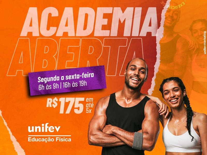 Academia UNIFEV está com inscrição abertas
