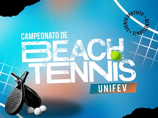 Inscrições para o 1º Campeonato de Beach Tennis Unifev