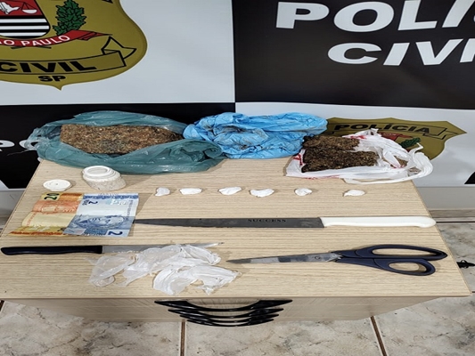 Ação conjunta da Polícia Civil prende traficante em Magda 