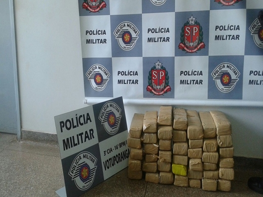 Polícia Militar prende morador de Tanabi com 50 kg de maconha