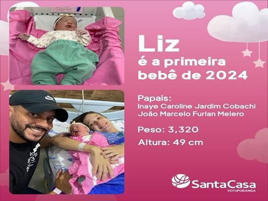 Liz é a primeira votuporanguense de 2024