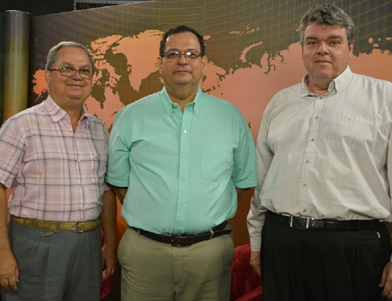 O presidente Celso Luiz Alves dos Santos com Ramon e Mataruco (Foto- João Paulo Silva)