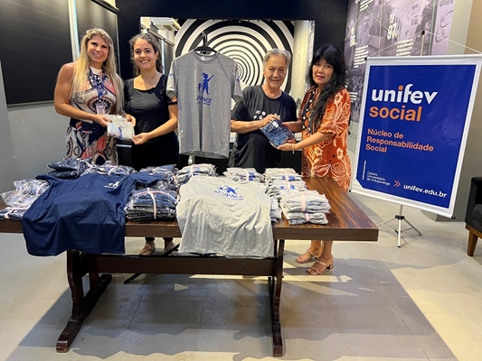 Unifev patrocina 120 camisetas ao Recanto Tia Marlene