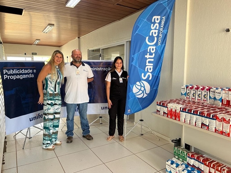 UNIFEV faz nova doação para a Santa Casa