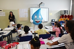 DIA DA ÁGUA COMEMORADO COM 'SAEVINHO-ECONOMIZANDO ÁGUA'