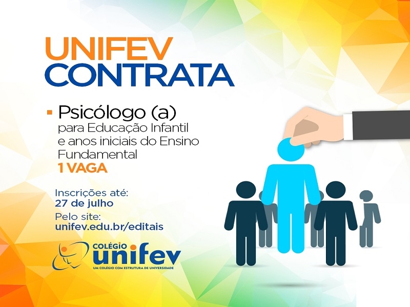 Colégio Unifev contrata psicólogo