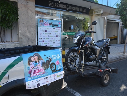 Associação Comercial vai sortear moto novinha