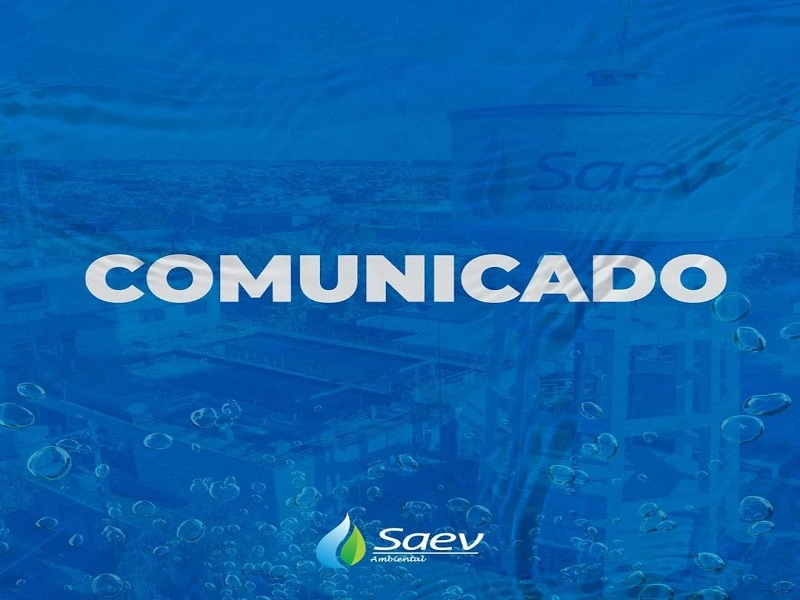 SAEV comunica manutenção