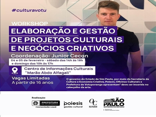 Votuporanga promove treinamento para projetos culturais