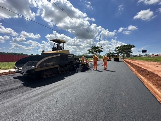 Prolongamento da Av. Nasser Marão é asfaltado