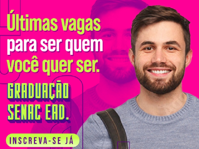 Oportunidade de graduação no Senac EAD