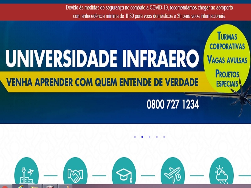 Secretaria Nacional de Aviação Civil oferece cursos