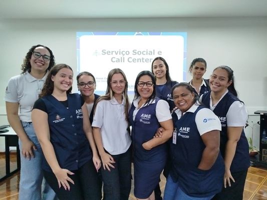 AME Votuporanga promove encontro entre Serviço Social e Call Center