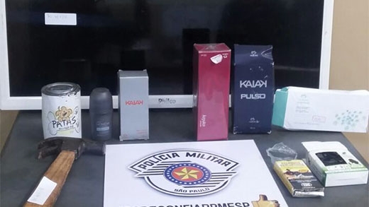 POLÍCIA PRENDE LADRÃO DE LOJA APÓS FURTO