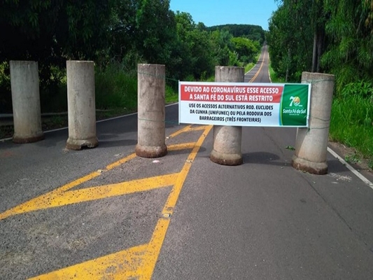 Santa Fé do Sul restringe entrada e monitora visitantes