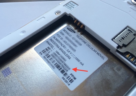 O IMEI é o número de registro do aparelho