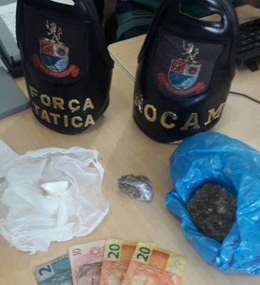 Casal é preso pela PM por tráfico de drogas em Votuporanga 