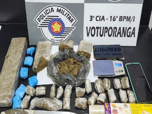 Polícia Militar prende trio acusado de tráfico em Votuporanga