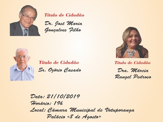 CÂMARA HOMENAGEIA 2 MÉDICOS E EX-VEREADOR