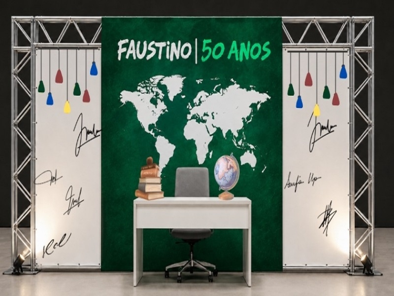 Cem Faustino comemora 50 anos com exposição especial no Fliv