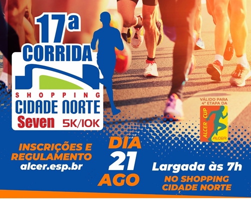 Shopping Cidade Norte e Alcer fazem corrida