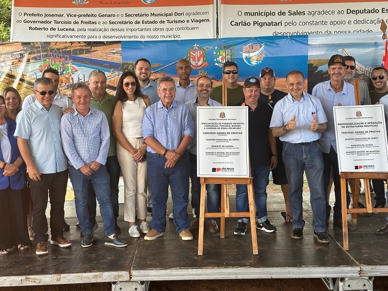 Carlão Pignatari participa da inauguração de complexo turístico em Sales