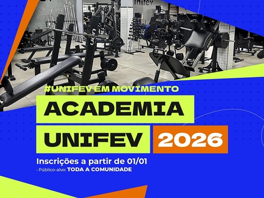 Academia Unifev com inscrições abertas para 2026