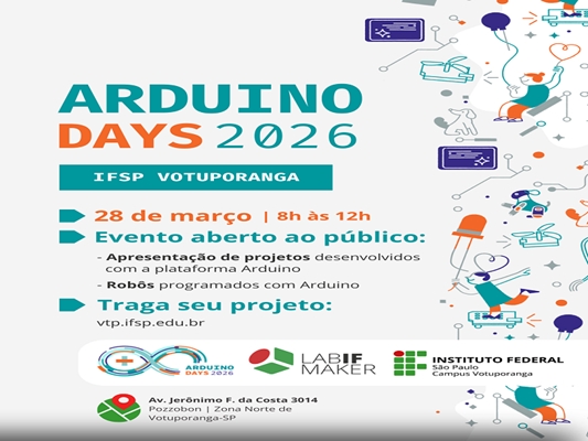 Arduino Days 2026 no Instituto Federal 