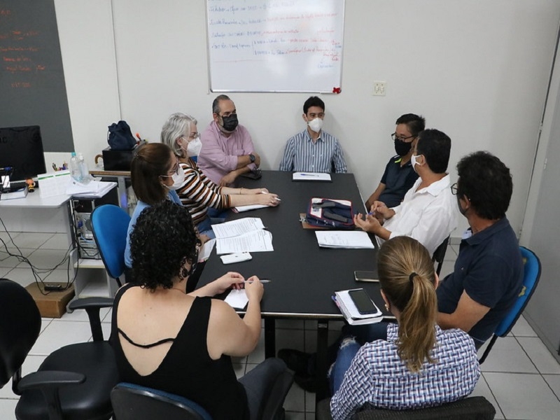 Reunião de equipe de projetos da Prefeitura