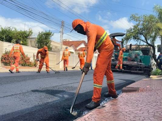 Asfalto Novo na região central no fim de semana