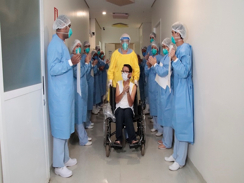 ELE VENCEU O COROVÍRUS NO HOSPITAL DE BASE