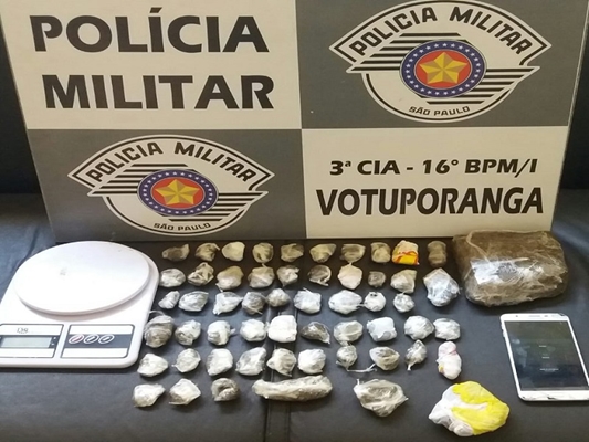 Traficante tenta correr e acaba preso pela PM 