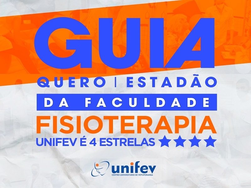 Fisioterapia da UNIFEV é 4 estrelas pelo Guia da Faculdade do Estadão