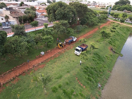 Começa o cercamento na represa do Parque da Cultura 