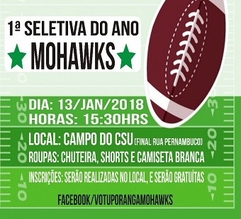 Mohawks: seletiva pra 2018