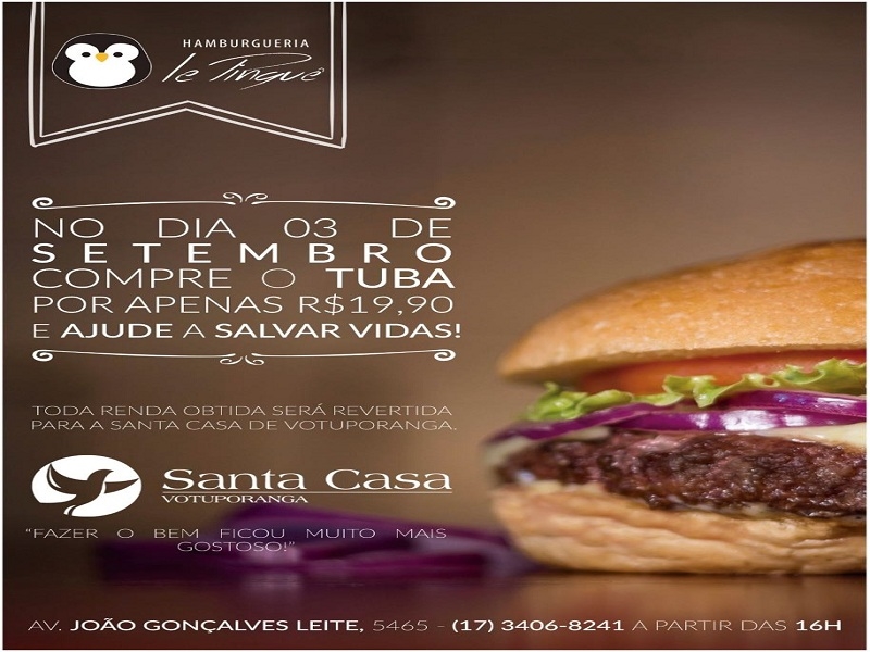 Campanha com lanche para ajudar Santa Casa