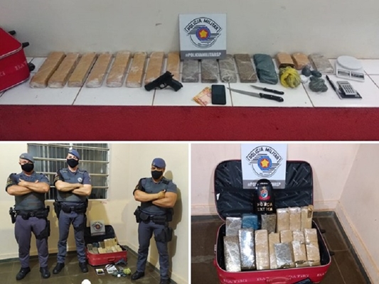 Força Tática pega traficante com 12kg de maconha