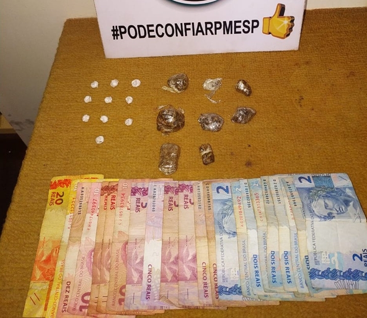 POLÍCIA MILITAR PRENDE TRAFICANTE DE 16 ANOS