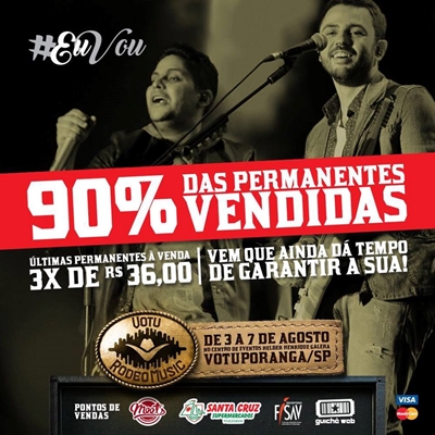 Votu Rodeo Music tem 90% dos permanentes vendidos 