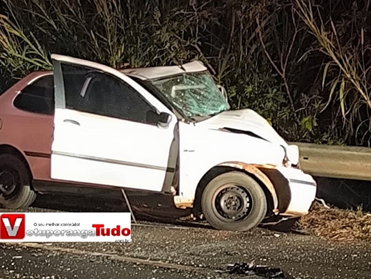 Carro em que o casal viajava 