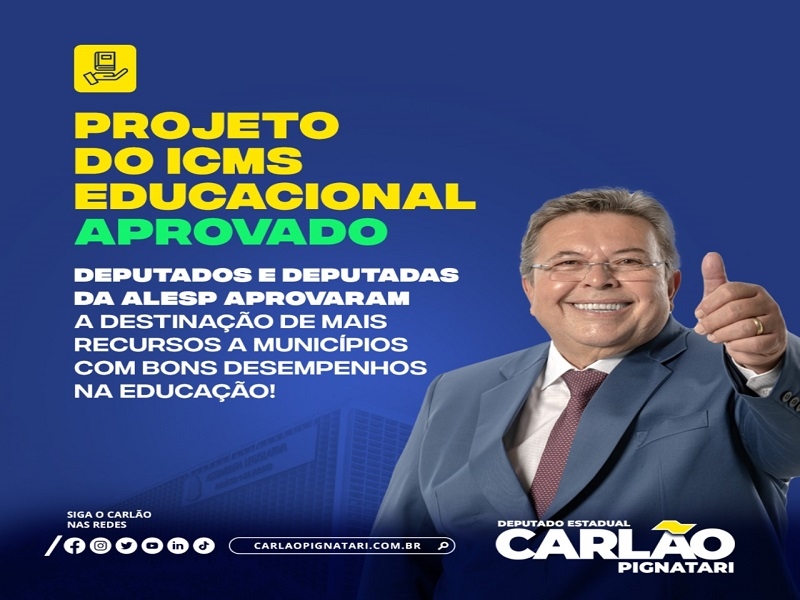 ALESP aprova mais ICMS a cidades com melhor educação 